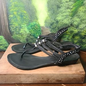 Madden Girl Rinstones black sandle shoe